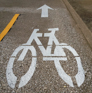 Bike lane graphic