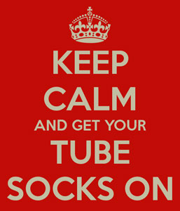 Keep Calm Tube Socks poster
